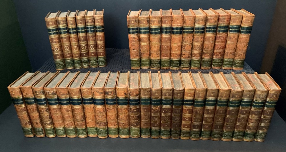 2 complete sets of books on British Theatre comprising 40 volumes dated 1797 & 1806 View III