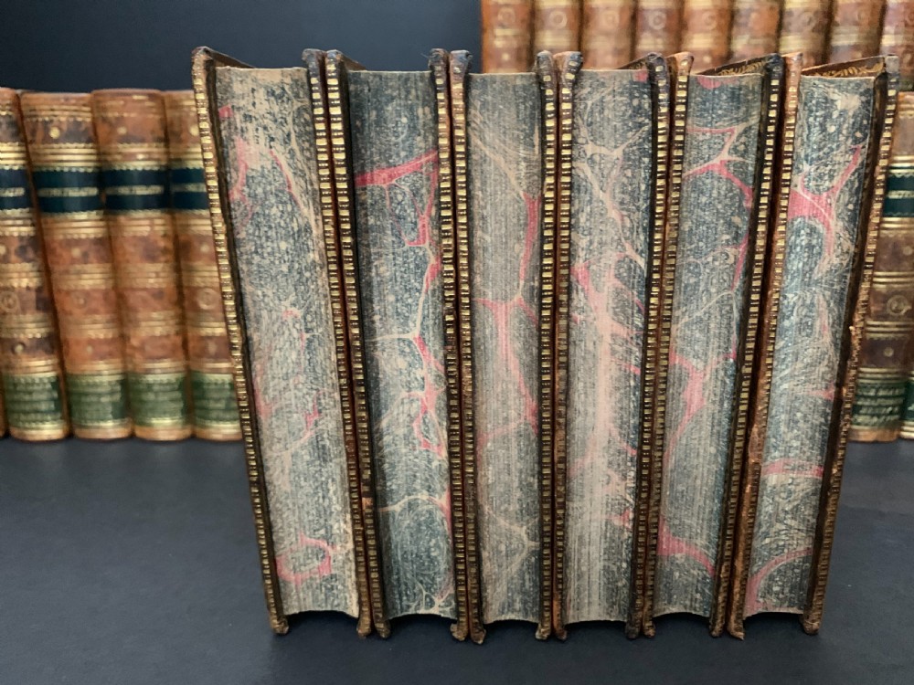 2 complete sets of books on British Theatre comprising 40 volumes dated 1797 & 1806 View VII