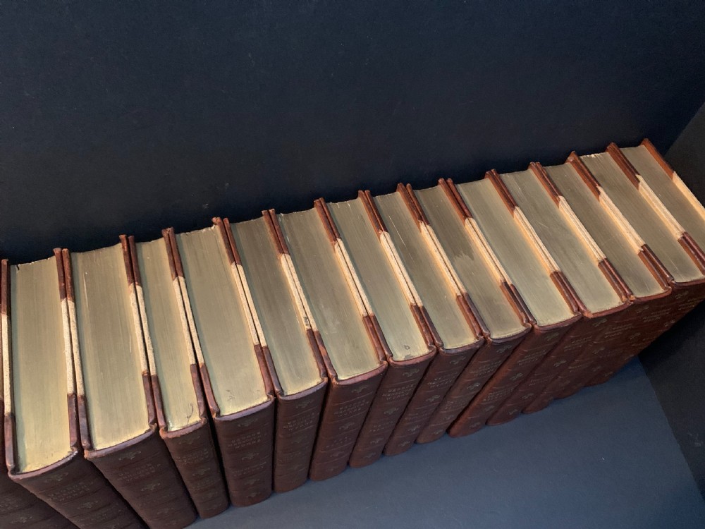 17 uniformly bound books of George Meredith's Works dated 1910/1914 View X