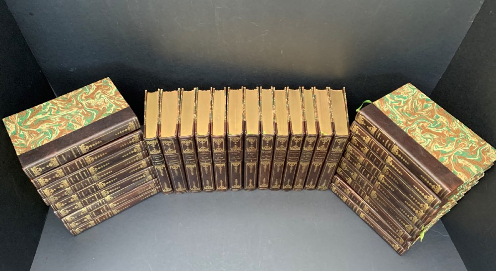 31 attractively bound books in French text by Nobel prize winning author Anatole France circa 1920 View II
