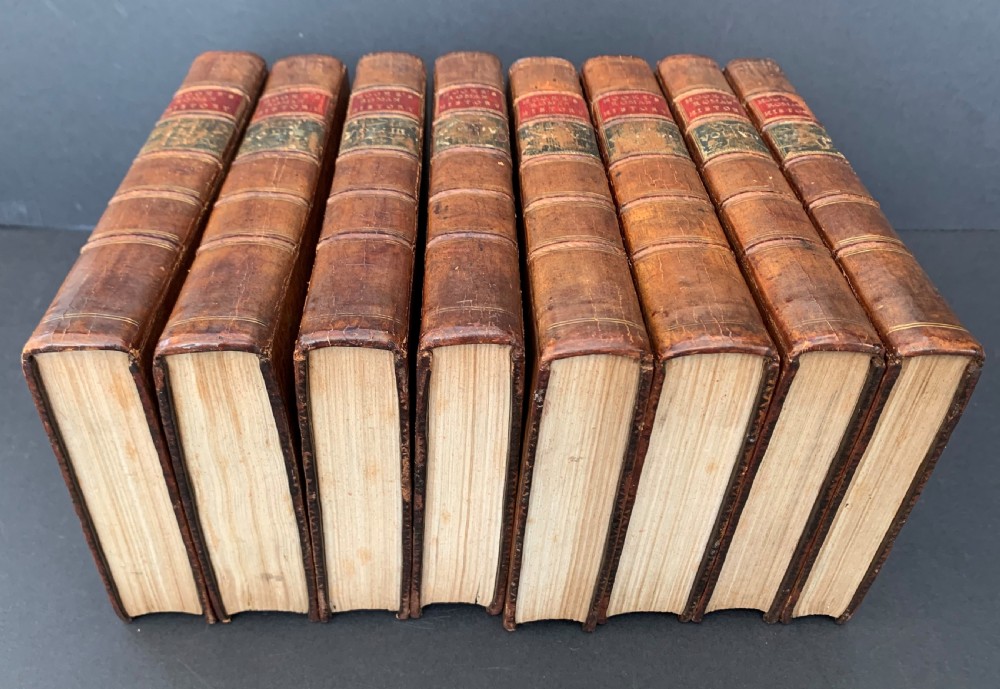 Nathaniel Hooke's Roman History complete in 8 uniformly bound books published 1765-1772 View IV