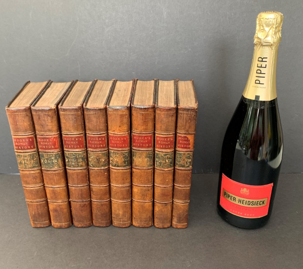 Nathaniel Hooke's Roman History complete in 8 uniformly bound books published 1765-1772 View XII