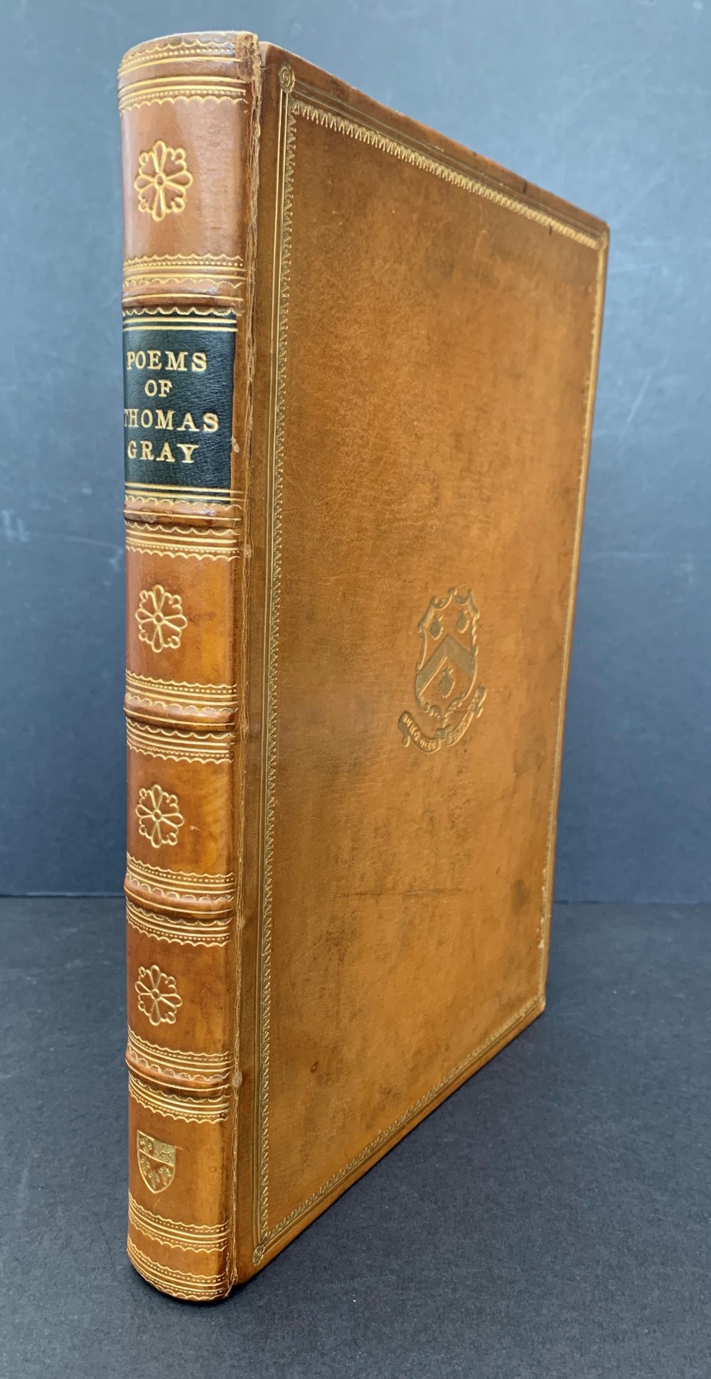 Finely bound book of Poems by Thomas Gray printed by Eton College Press 