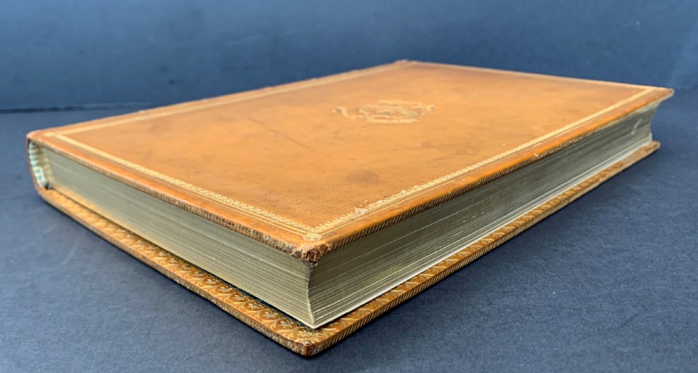 Finely bound book of Poems by Thomas Gray printed by Eton College Press  View III