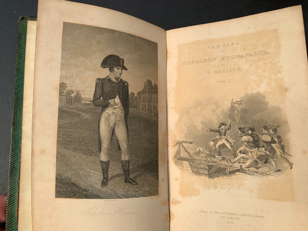 William Hazlitt's Life of Napoleon Buonaparte complete in 4 handsome leather bound books dated 1852 View XI