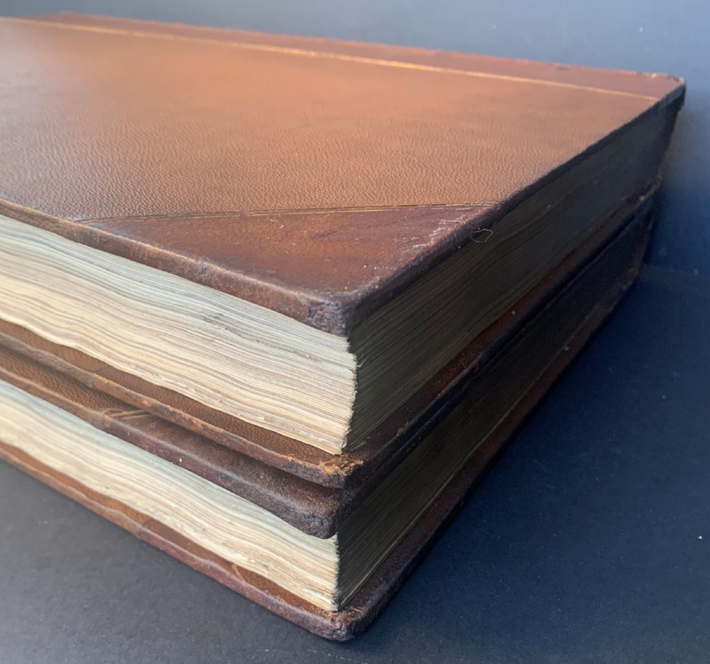 Regency period 2 book elephant folio 1st Edition set of Sir William Colt Hoare's Ancient History of Wiltshire with numerous full page engraved plates View V