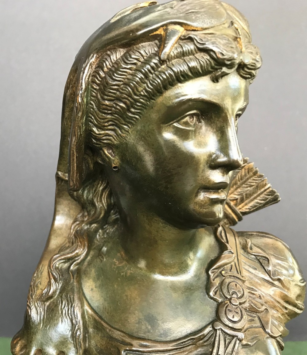A well executed late 19th century French signed bronze of Omphale View VI
