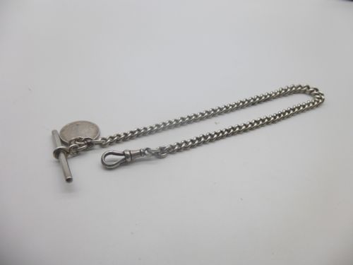 Silver Albert watch chain