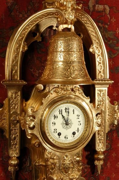 fig 3. Huge and Magnificent Antique French Gothic Cartel Wall Clock
by Samuel Marti.