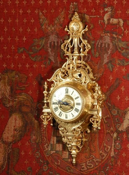 fig 1. Early Antique French Cartel Wall Clock