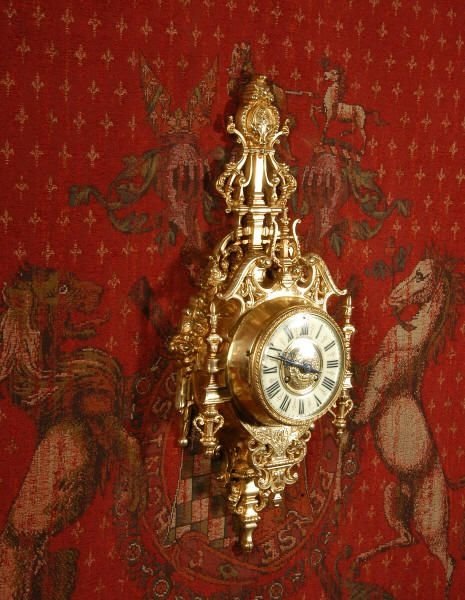 fig 2. Early Antique French Cartel Wall Clock