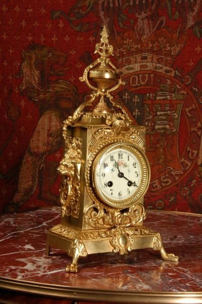 fig 2. Antique French Brass Table Clock
by Fritz Marti.