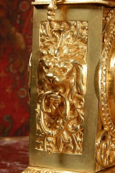 fig 3. Antique French Brass Table Clock
by Fritz Marti.