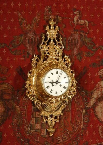 fig 1. Antique French Cartel Wall Clock