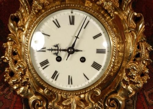 fig 3. Antique French Cartel Wall Clock