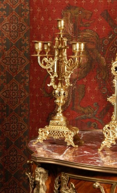 fig 4. Stunning Antique French Classical Clock Set.