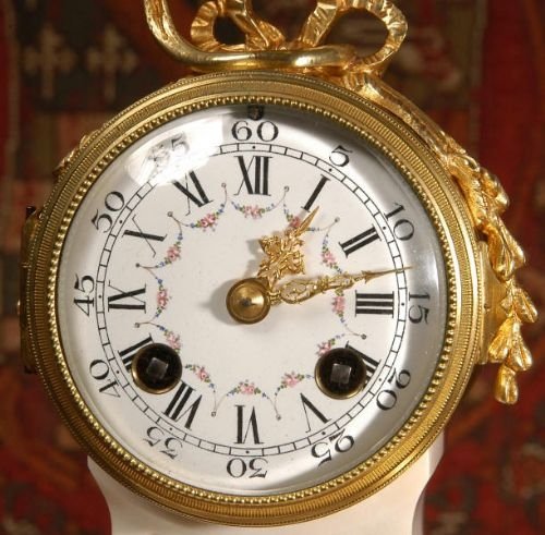 fig 2. Stunning Antique French Boudoir Desk Clock
by Vincenti et Cie.