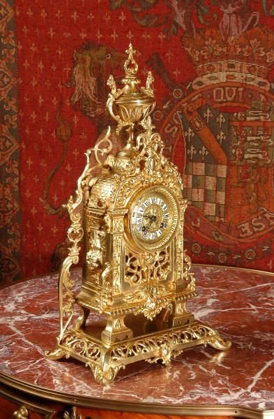 fig 2. Antique French Gilt Brass Table Clock