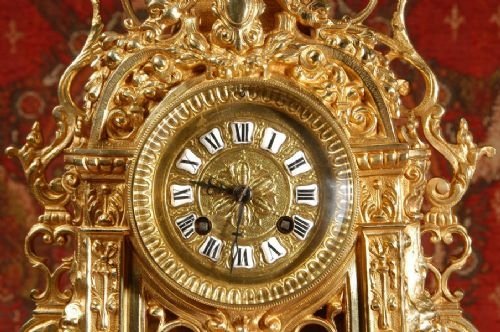 fig 3. Antique French Gilt Brass Table Clock