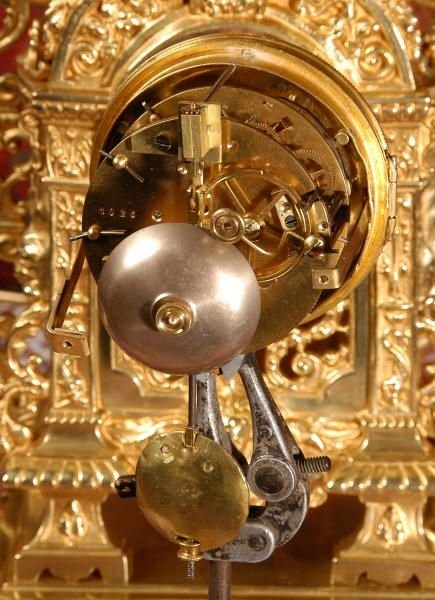 fig 4. Antique French Gilt Brass Table Clock