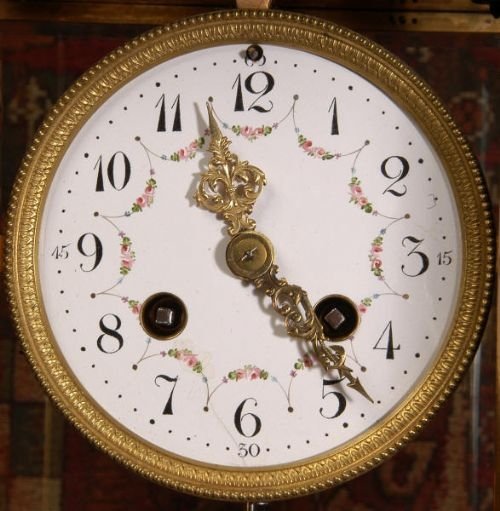 fig 3. Japy Freres Antique French Neoclassical Four Glass Clock Set