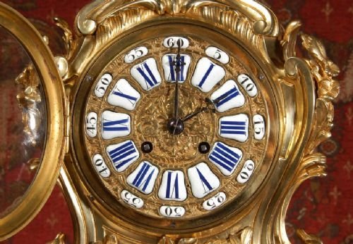 fig 3. Large Antique French Rococo Clock.