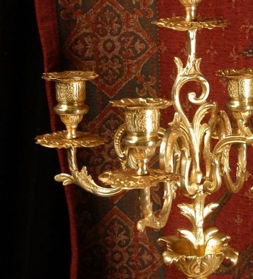 fig 4. Japy Freres Rococo Antique French Clock Set - Large and Superb.