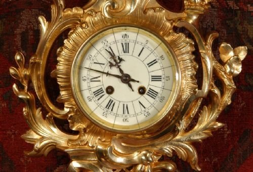 fig 2. Antique French Rococo Cartel Wall Clock
by Samuel Marti.