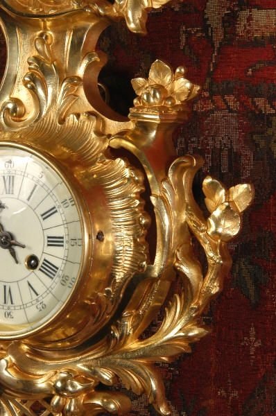 fig 3. Antique French Rococo Cartel Wall Clock
by Samuel Marti.