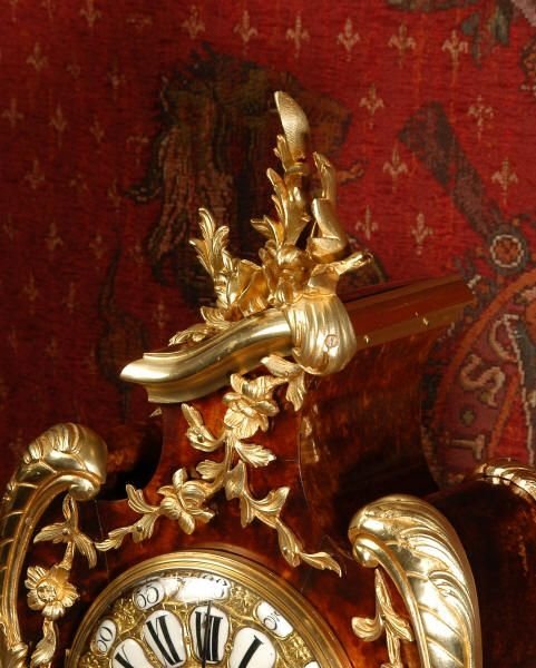 fig 2. Magnificent Ormolu and Veneer Antique French Table Clock
by Vincenti et Cie.