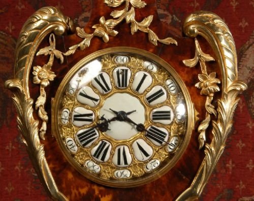 fig 3. Magnificent Ormolu and Veneer Antique French Table Clock
by Vincenti et Cie.