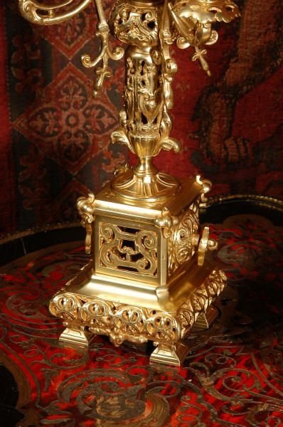 fig 3. Superb Antique French Clock Set
by Japy Freres