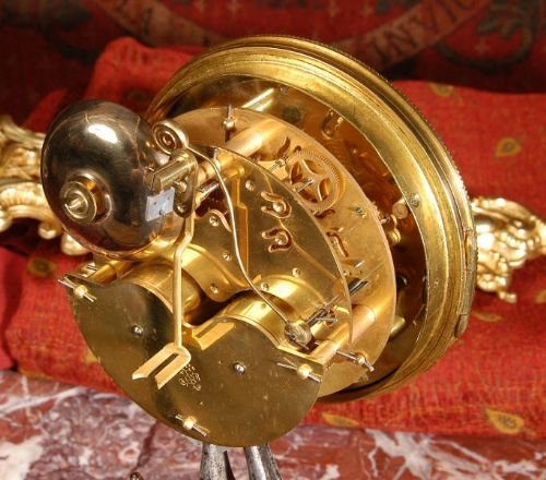 fig 4. Antique French Rococo Cartel Wall Clock
by Japy Freres.