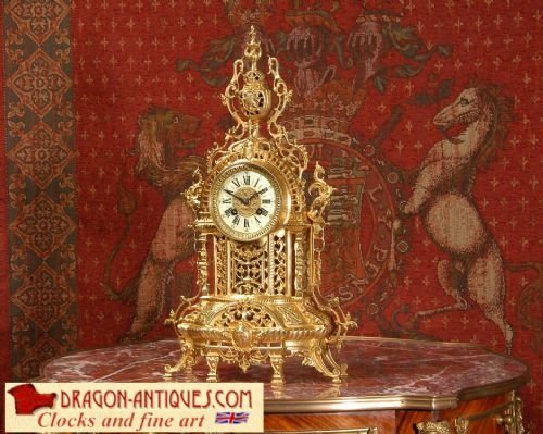 Antique French Boudoir Clock