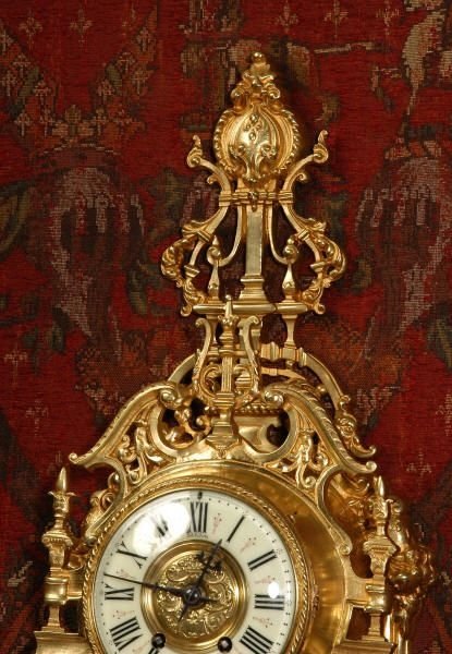 fig 1. Japy Freres Antique French Cartel Wall Clock