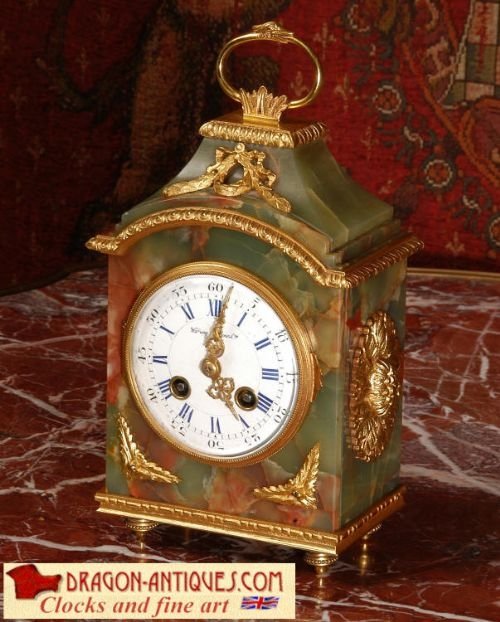 Ormolu and Onyx Pendule D'officier
retailer - Waring and Gillow, London