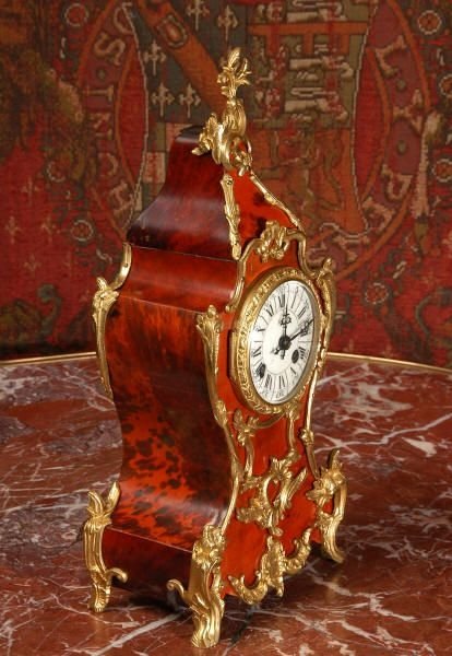 fig 2. Red Veneer and Ormolu Boudoir Clock
by Louis Japy