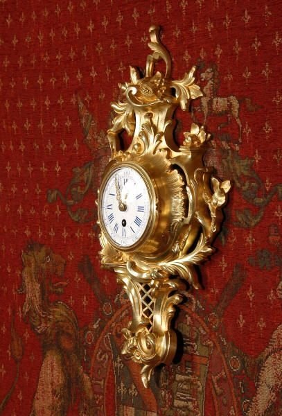 fig 2. Antique French Rococo Cartel Wall Clock
by Japy Freres