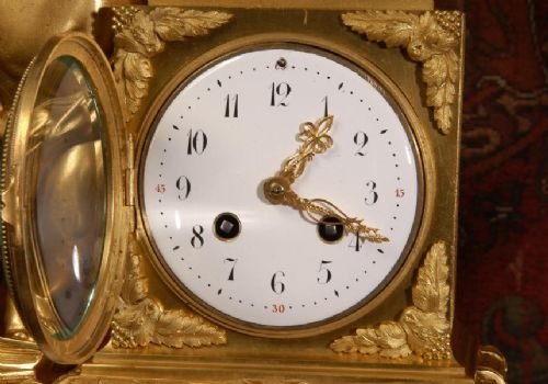 fig 3. Fine Ormolu and White Marble Clock Set
by Vincenti