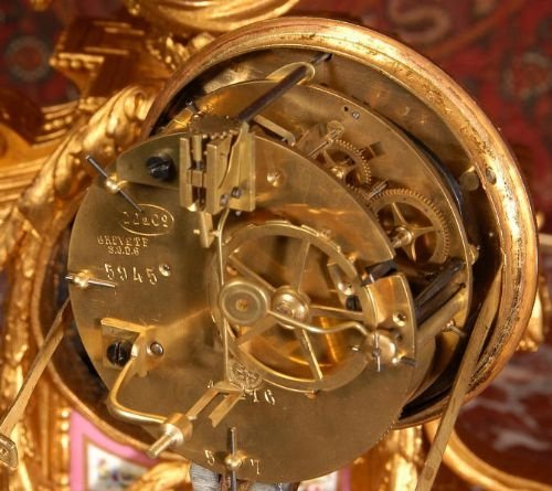 fig 4. Sevres Porcelain and Gilt Metal Boudoir Clock
by Japy Freres