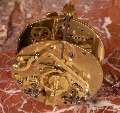 fig 4. Sevres Porcelain and Gilt Boudoir antique Clock
by Japy Freres