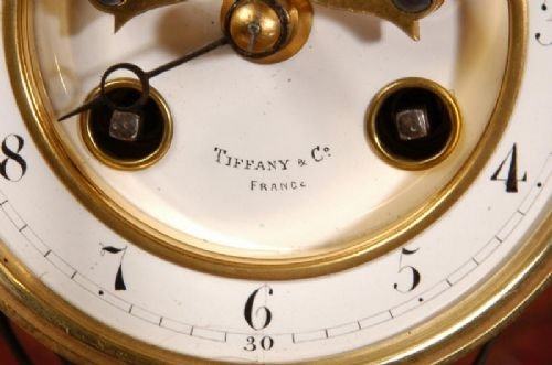 fig 1. Tiffany & Co Library Four Glass Crystal Regulator
Clockmaker - Samuel Marti