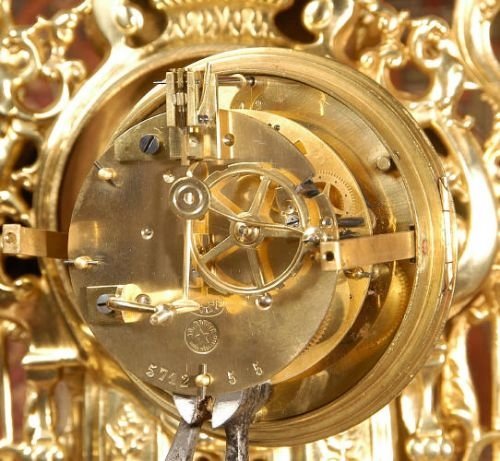 fig 4. Large Antique French Clock Set
by A. D. Mougin