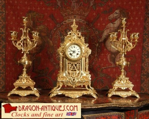 Louis Xvi Gilt Brass Clock Set
by Vincenti