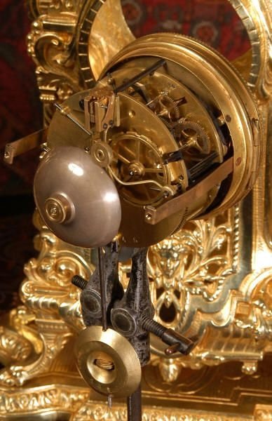 fig 4. Louis XVI Gilt Brass Clock Set
by Vincenti 