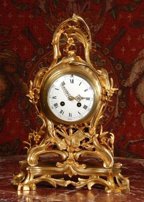 fig 1. Large Antique French Rococo Clock
by Samuel Marti
