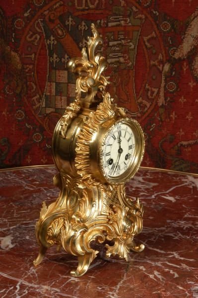 fig 2. Antique French Rococo Boudoir Clock