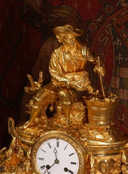 fig 2. Stunning Early Ormolu Clock
The Vintner, Rollin A Paris