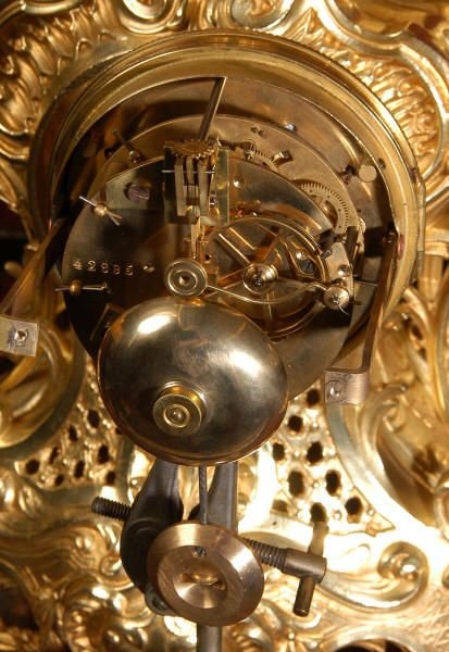 fig 4. Japy Freres Large Antique French Rococo Clock Set