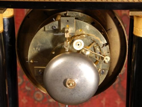 fig 4. Early Antique French Portico Clock
